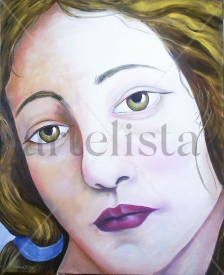 Melancolía Oil Canvas Portrait