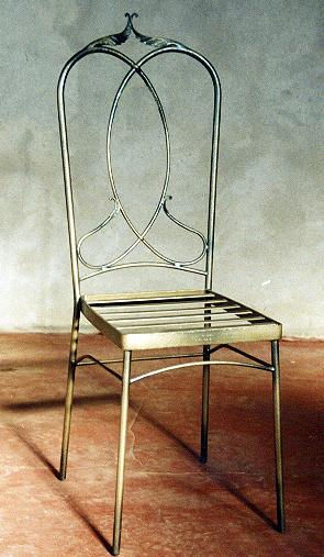 hf-  Silla con hojas Foundry Metal