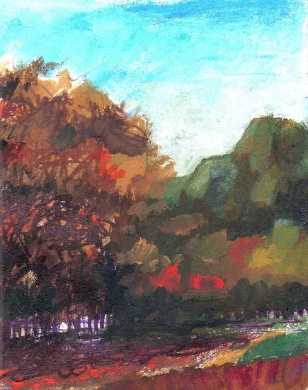 Abstract Forest Acrylic Paper Landscaping