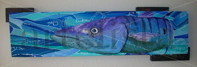 Barracuda Acrylic Panel Marine Painting