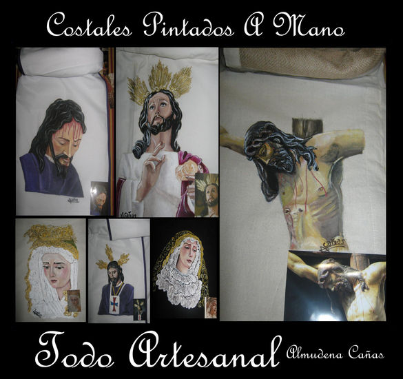 COSTALES Oil Textile Portrait