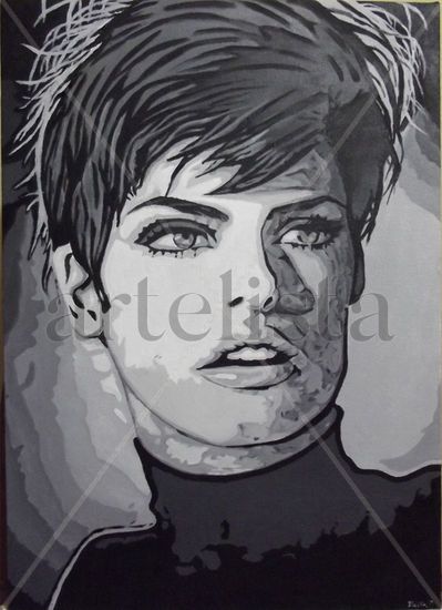 linda evangelista Oil Canvas Portrait