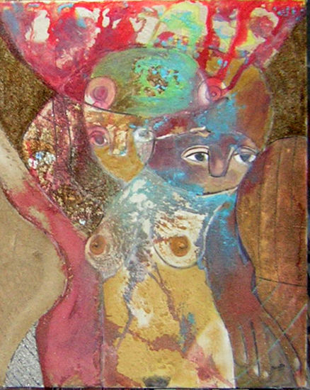 Transformación 2 Mixed media Canvas Figure Painting