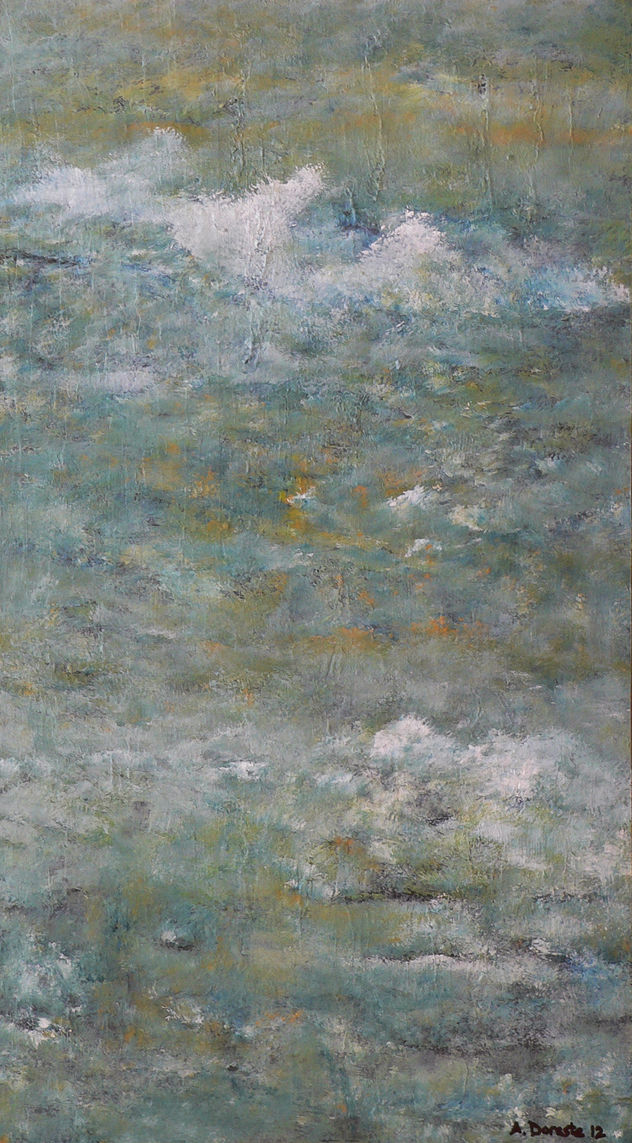 atardecer, fusión, mar, cielo, madera, acrílicos