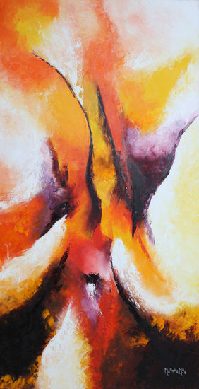 Abstracto mujer en colores Oil Canvas Figure Painting