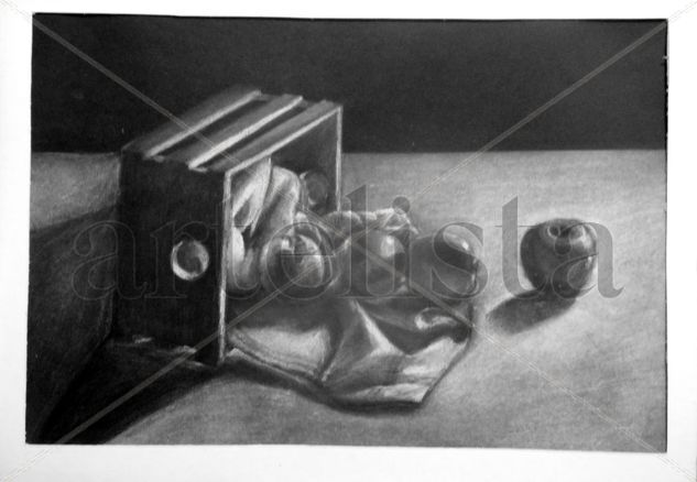 caja con manzanas Charcoal