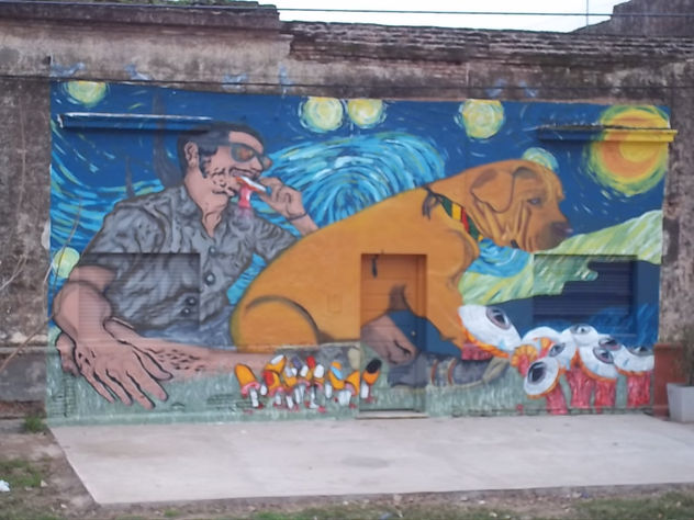 Mural, cria cuervos y te comeran los ojos