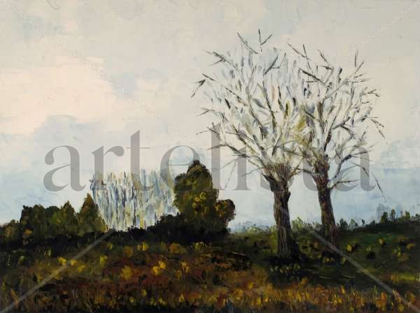 Otoño 4 Oil Canvas Landscaping