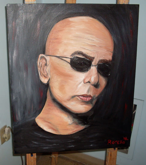 Indio Solari Oil Canvas Portrait