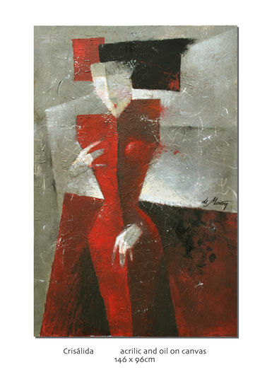 Mujer de San Petersburgo Acrylic Canvas Figure Painting