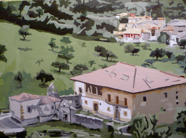 Palacio de Perez Bulnes Acrylic Canvas Landscaping