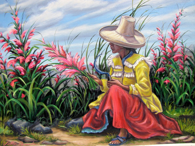 "FLORISTA" Oil Canvas Landscaping