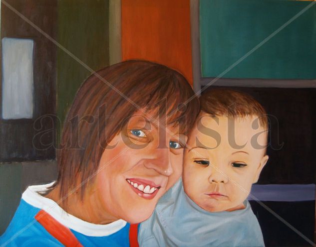 F17 Lucy y Eliás (2012) Óleo Lienzo Retrato