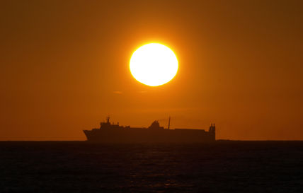 Atardecer marino