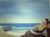 el amado Oil Canvas Marine Painting