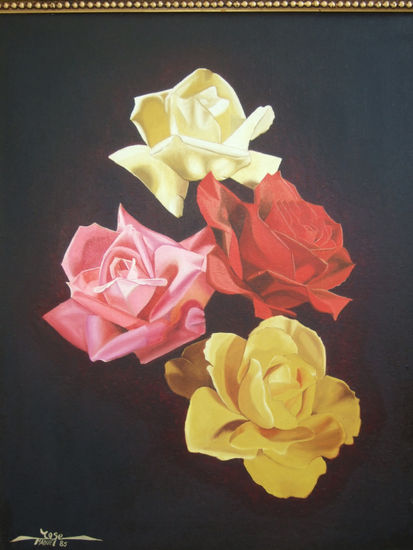 rosas Oil Canvas Floral Painting