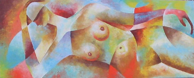 sin titulo Acrylic Canvas Nude Paintings