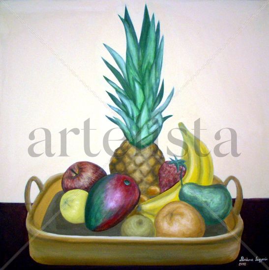 Frutas Acrylic Panel Still Life Paintings