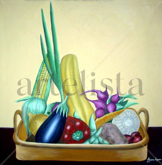 Verduras Acrílico Tabla Bodegones