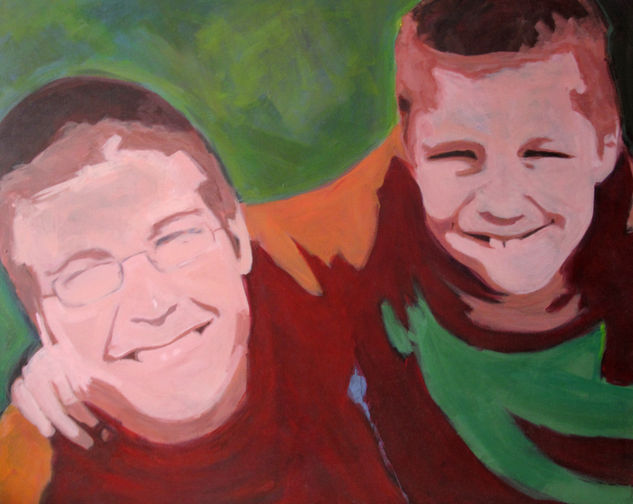 Hermanos Acrylic Canvas Portrait