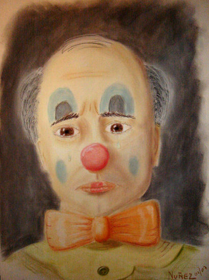 Payaso Pastel Papel Retrato