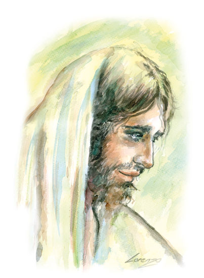 Jesucristo Watercolour Card Portrait