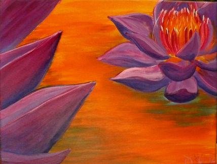Flor de loto. Diptico.