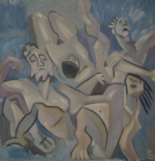 figuras abigarradas Oil Canvas Figure Painting