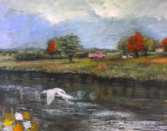 atthecountry Acrylic Canvas Landscaping