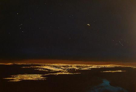 Nocturn ciutat.3 Oil Canvas Landscaping