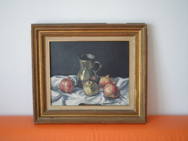 Bodegón Bueno, Pedro Oil Panel Still Life Paintings