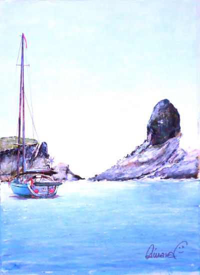 Isla Grossa Acrylic Card Marine Painting