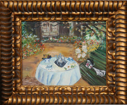 Merienda en el jardín