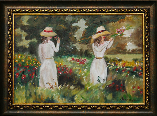 Verano en el campo Oil Canvas Landscaping