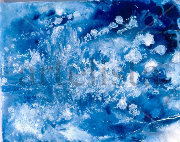 explosión de olas