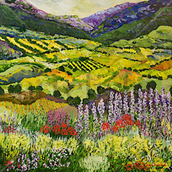 Where Flowers Bloom Acrylic Canvas Landscaping