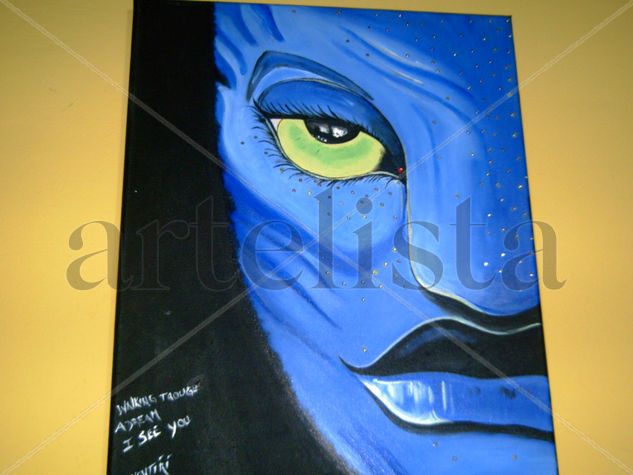 Neytiri Acrylic Canvas Portrait