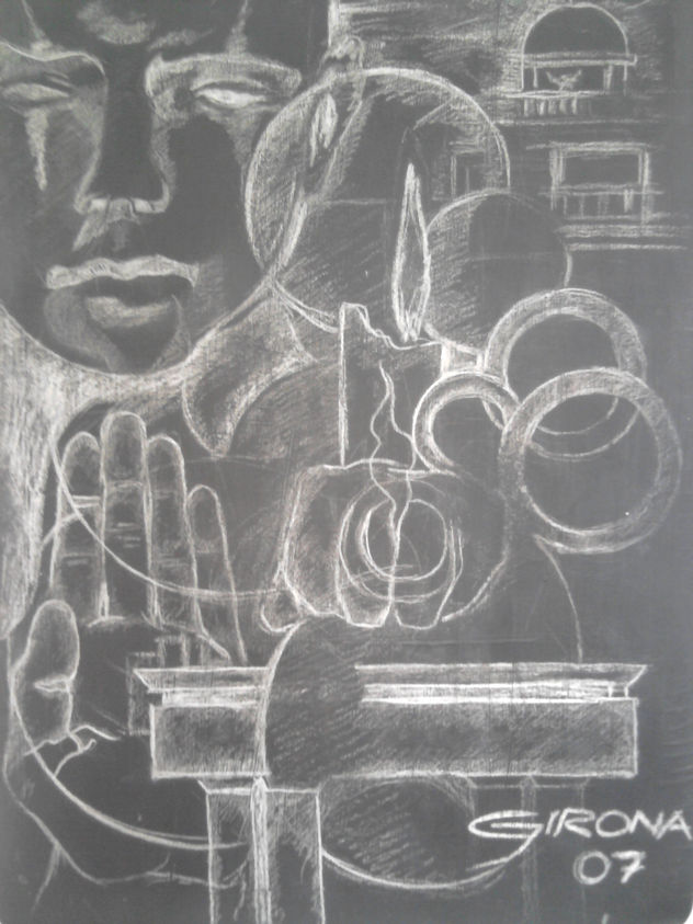 niño sobre la sombra