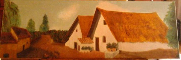 La cabaña Oil Canvas Landscaping