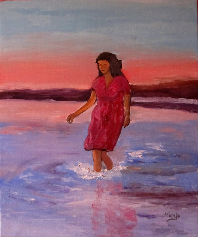 LA MUJER QUE PASEA POR EL MAR