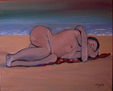 LA MUJER QUE DUERME CERCA DEL MAR