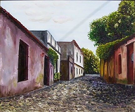 Colonia del Sacramento-Suspiros Oil Canvas Landscaping