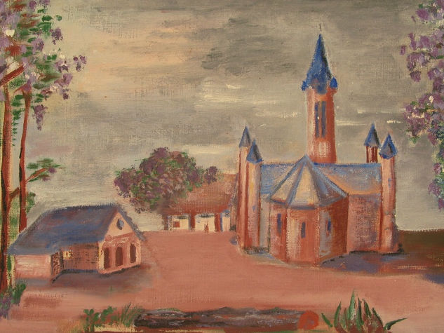 Eglise d'Antanimena Oil Canvas Landscaping