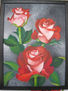 Tres rosas rojas