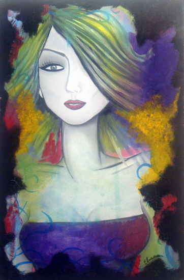 En calma Oil Canvas Portrait