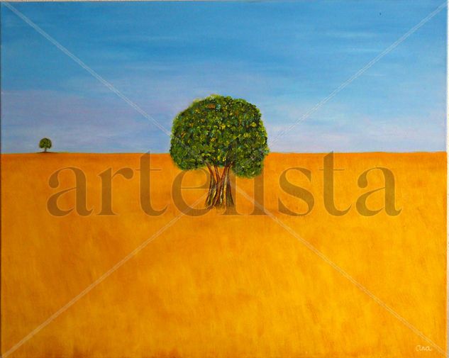 el silencio de la meseta Oil Canvas Landscaping