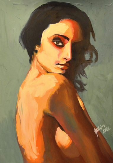 Figurativo Oil Card Nude Paintings