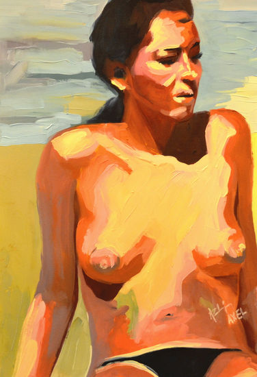 Figurativo Oil Card Nude Paintings