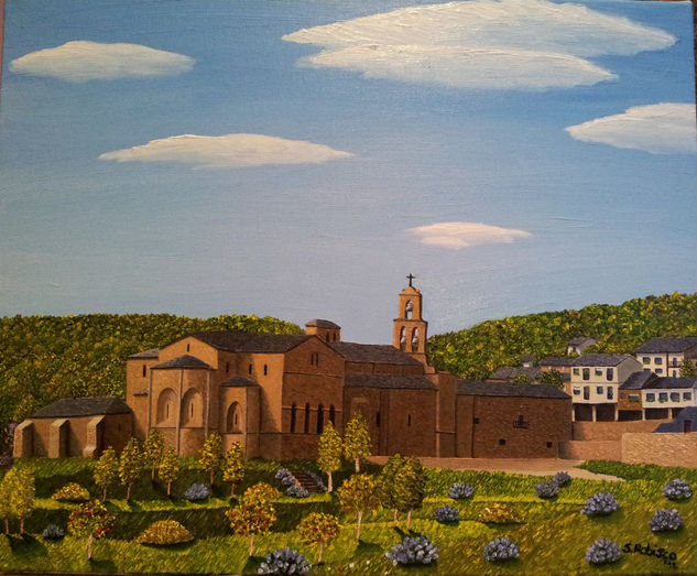 San Martín de Castañeda Oil Canvas Landscaping