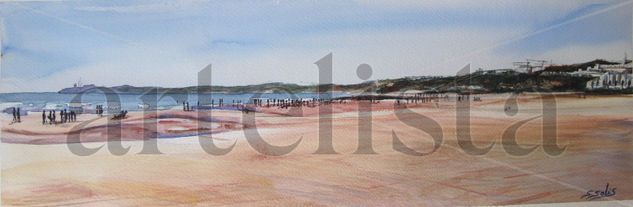 Playa La Fontanilla Watercolour Paper Landscaping